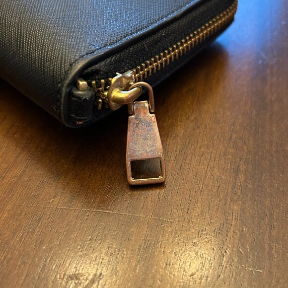 Tory Burch Women's Robinson Saffiano Continental Wallet Black - Picture 12 of 16